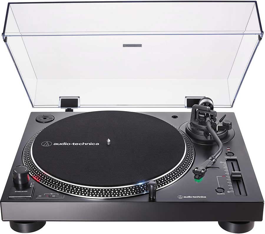 Audio-Technica record player shown from the front
